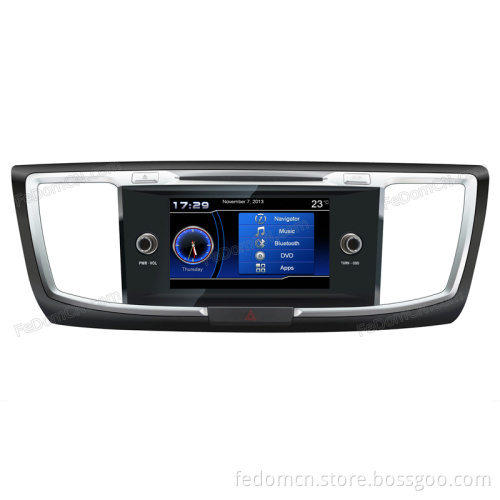 8 Inch TFT LCD Touch Screen Car DVD GPS Navigation System for Honda Accord 2013 with Bluetooth+Radio+iPod+Video